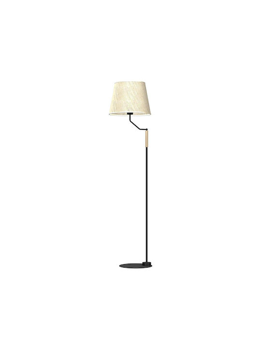 Milagro Floor Lamp with Socket for Bulb E27 Black