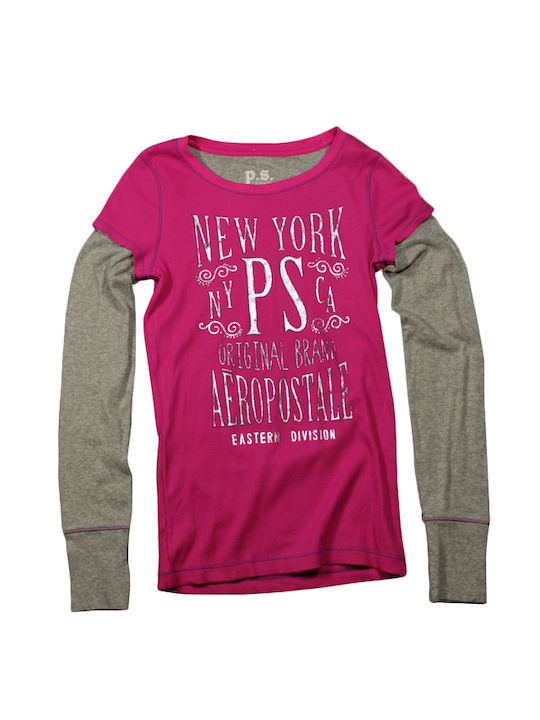 Aeropostale Kids Blouse Long Sleeve Pink