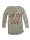 Aeropostale Kids Blouse Long Sleeve Gray