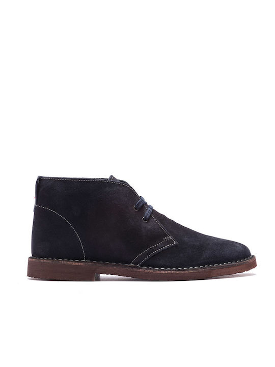 Perlamoda Men's Suede Boots Blue