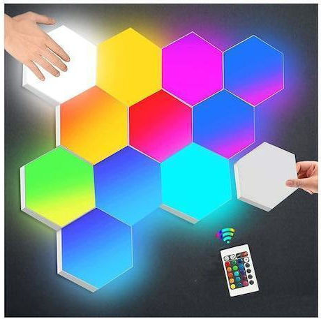 LED RGB Hexagon Light 6pcs