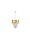 Eko Light Πολυέλαιος 9xE14 Ø45cm με Κρύσταλλα Χρυσός ML6000