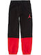 Jordan Kids Sweatpants Black/Red 1pcs Sideline