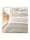 So'Home Sheet for Single Bed with Elastic 90x190cm. Beige