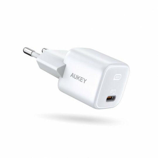 Aukey Charger Without Cable 20W Power Delivery Whites (Omnia)