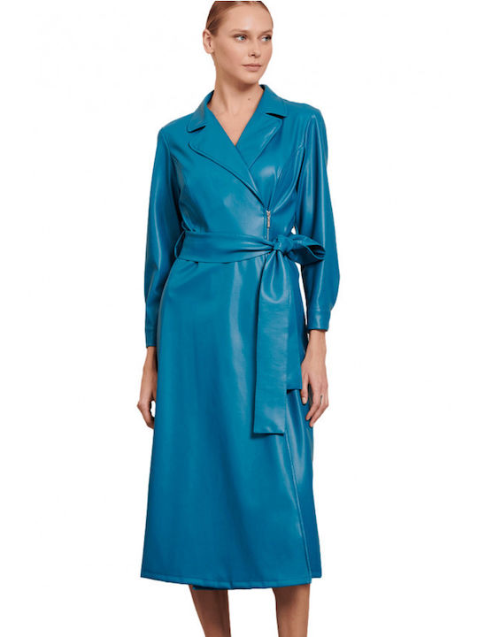 Matis Fashion Midi Kleid Blau