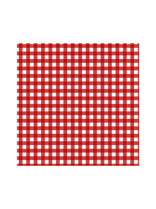 Σετ Χριστουγεννιάτικες Χαρτοπετσέτες Καρό 33x33εκ. 20τμχ