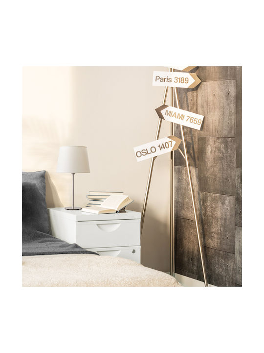 Veis Metal Table Lamp for Socket E14 with Beige...