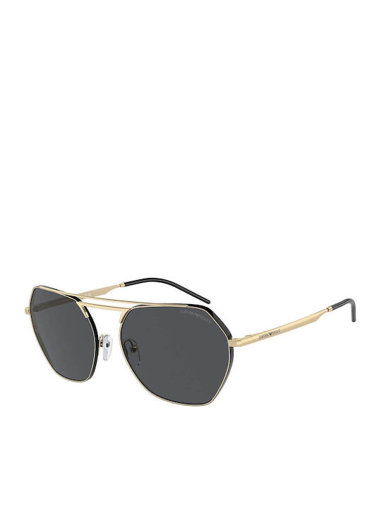 Emporio Armani Unisex Γυαλιά Ηλίου με Χρυσό Μεταλλικό Σκελετό και Γκρι Φακό EA2148 301387