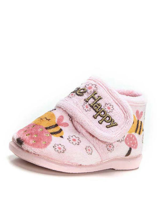 Kinderhausschuhe Stiefel Rosa