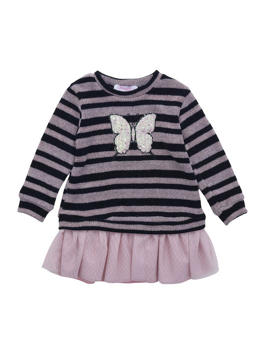 Children's Dress Long Sleeve Tulle Black