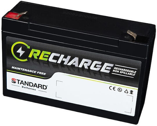 Standard Recharge UPS Battery with Capacity 12Ah and Voltage 6V 1pcs