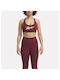 Reebok Women's Bra without Padding Burgundy