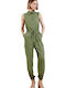 Matis Fashion Women's Sleeveless One-piece Suit Khaki