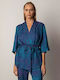 Desiree Short Women's Kimono Blue