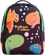 NOHOO Schulranzen Rucksack Kindergarten Schwarz 20 x 10 x 27cm