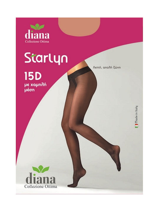 Diana Women's Pantyhose Sheer 15 Den Caramel