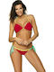 Set Bikini Πουά Red.