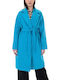 Moutaki Women's Midi Coat with Belt petrol