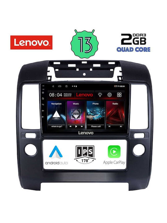 Lenovo Car-Audiosystem für Nissan Navara 2006-2011 mit A/C (Bluetooth/USB/AUX/WiFi/GPS/Apple-Carplay/Android-Auto) mit Touchscreen 9"