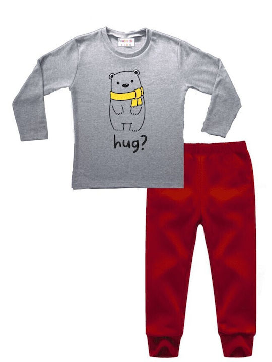 Fantastic Kids Kids' Pajamas Winter Grey melange.