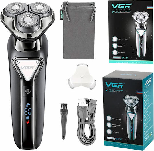 VGR V-323 Περιστρεφόμενη Ξυριστική Μηχανή Προσώπου Επαναφορτιζόμενη