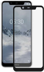 Mofi Full Face Tempered Glass Black Compatible with Nokia 5.1 Plus Mofi Full Face Tempered Glass Black Compatible with Nokia 5.1 Plus