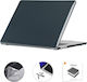Enkay 3 In 1 Smartshell & Keyboard Film & Anti-Dust Plugs 15.3" σε Μαύρο χρώμα
