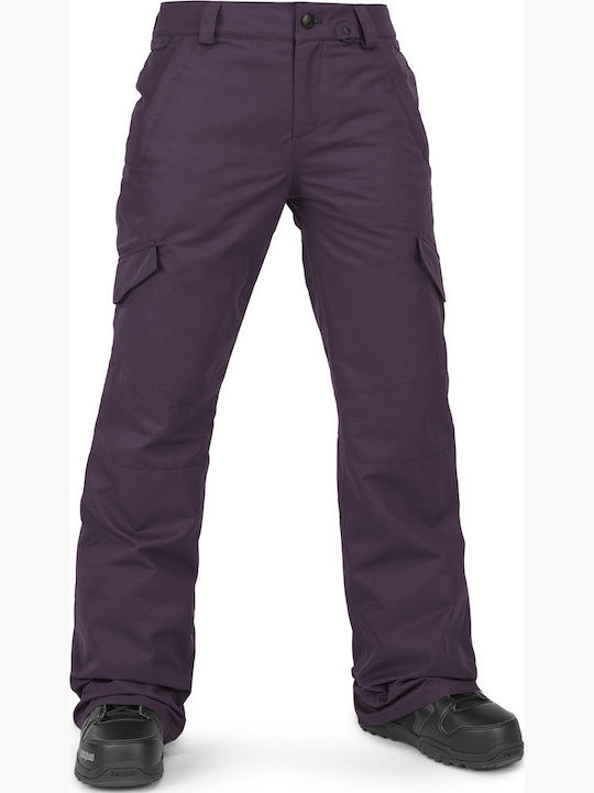 Volcom Bridger H1252402-BRY Γυναικείο Παντελόνι Σκι & Snowboard Μωβ