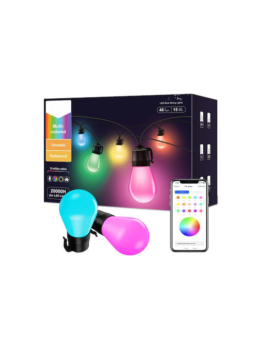 Outdoor Light String 14m