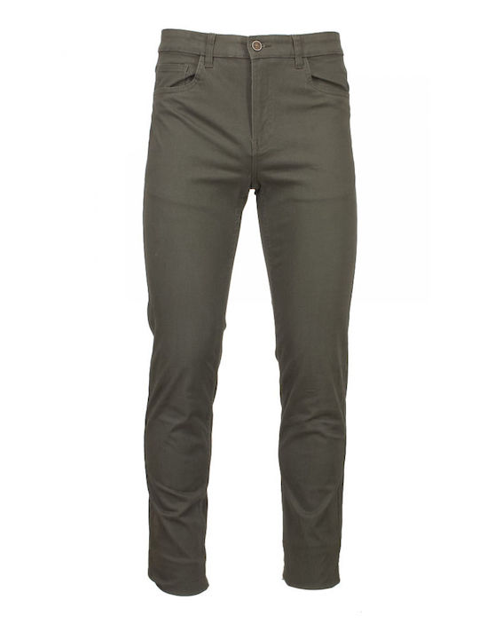 Leonardo Uomo Men's Trousers Chino in Regular Fit coffee