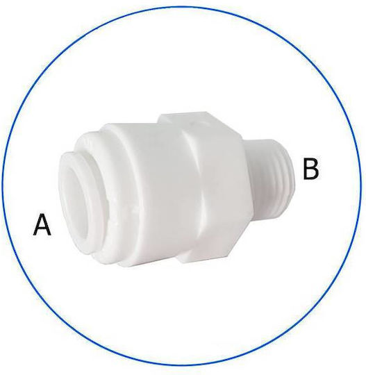 Aqua Pure Arsenfilterpatrone Sicherheitsverschluss Adapter für Wasserfilter AQ-A5MC4-W