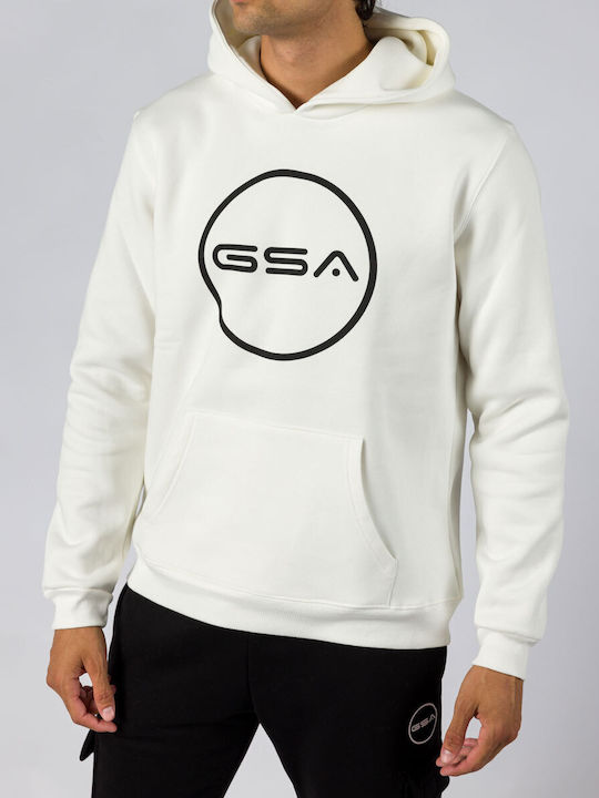 GSA Herren Sweatshirt mit Kapuze white