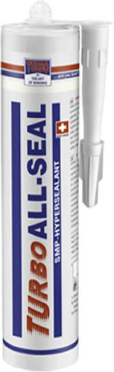 Turbo All Seal Ακρυλική Σιλικόνη Αντιμουχλική Ξύλου Γκρι 290ml