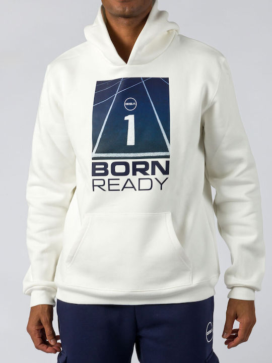 GSA Herren Sweatshirt mit Kapuze white