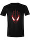 Marvel Face T-shirt Μαύρο Βαμβακερό