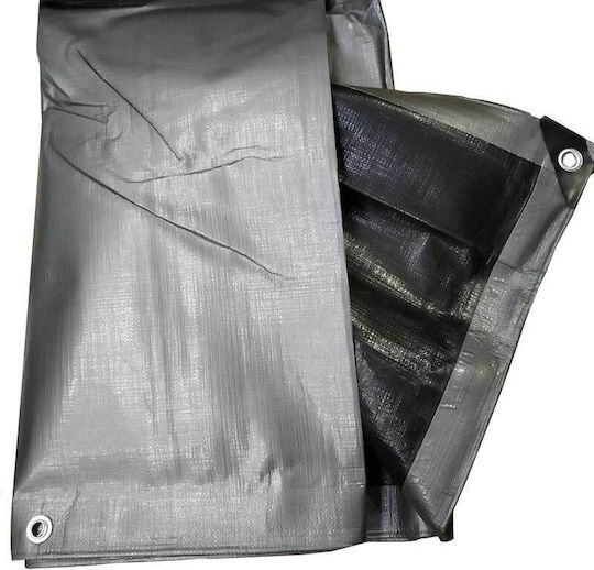 Bradas Waterproof Tarpaulin 260gr/m² 10x8m. Heavy Duty Silver