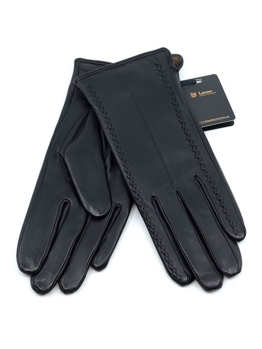 Legend Accessories Women's Leather Touch Gloves Black