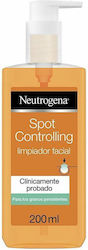 Neutrogena Spot Controlling Gel Καθαρισμού Προσώπου 200ml