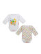 Fisher Price Set Babystrampler Langärmliges Mehrfarbig 2Stück