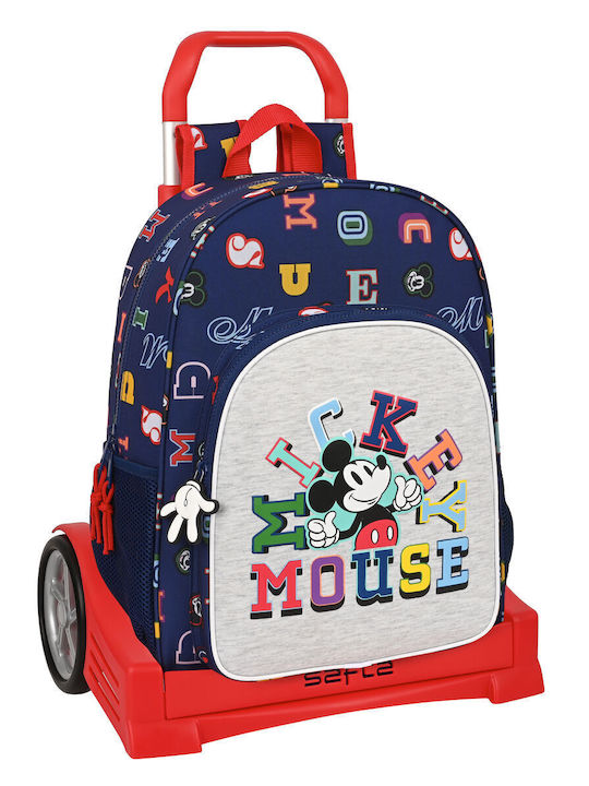 Mickey Mouse Clubhouse School Bag Trolley Elementary, Elementary in Blue color