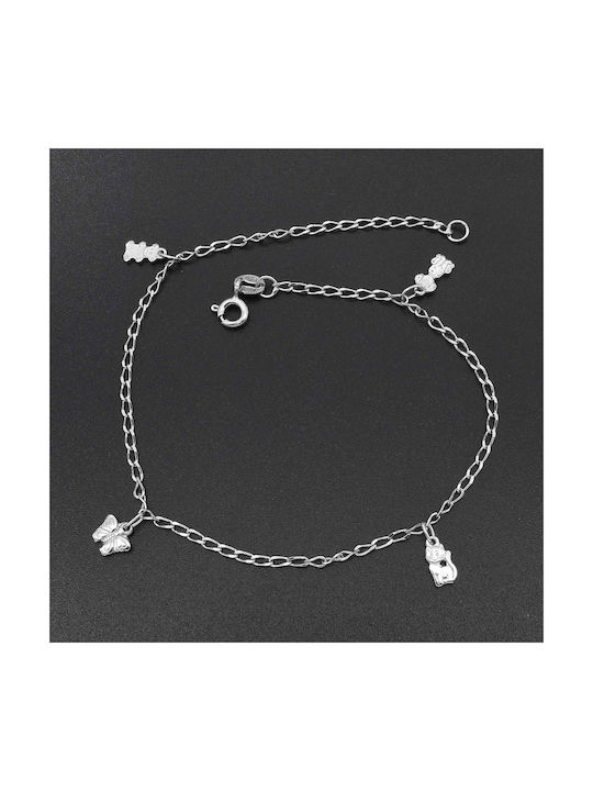 Kids Bracelet from White Gold 9K