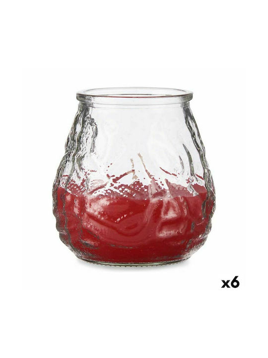 Scented Candle Jar Red 9x9cm 1pcs