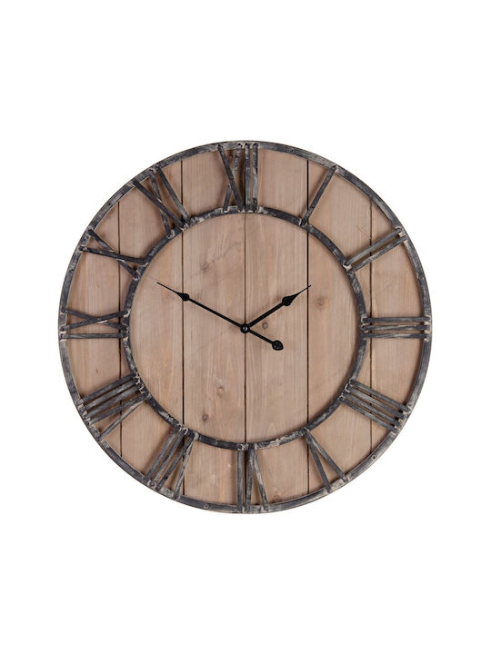 BigBuy Wall Clock Brown Ø60cm