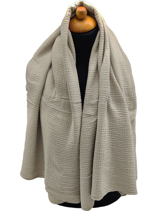 Frauen Wollschal Beige