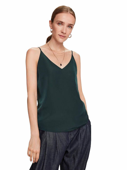 Scotch & Soda Women's Blouse with Straps Green