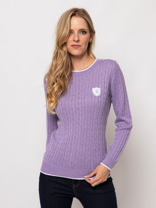 Heavy Tools Damen Bluse Langärmelig Lavender