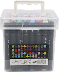 Fine Design Markers Set 48 Colours