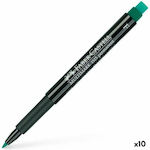 Faber-Castell Multimark 1513 Marker acrilic Green (x10) 1buc