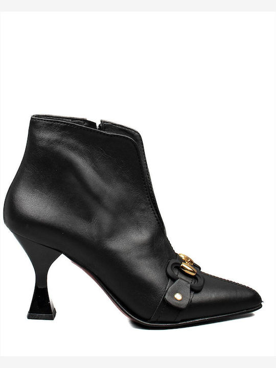 Leather Women's Ankle Boots Black